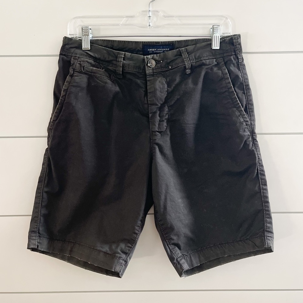 Mens American Eagle Flex Lived-In Khaki Shorts - Size 29